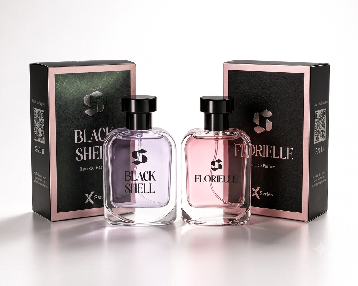 SACHI X Series Perfume Bundle – Black Shell & Florielle Eau de Parfum Set
